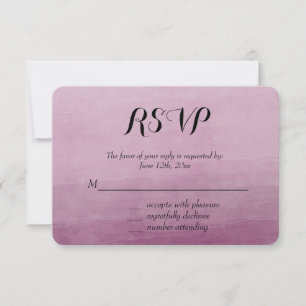Aguarela cor-de-rosa Ombre RSVP