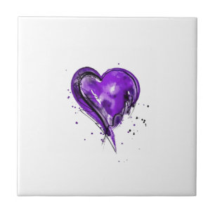 Aguarela de Purple Heart