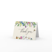 Aguarela Flor Selvagem | Agradecimento Floral