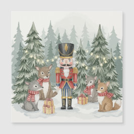 Aguarela Natalina Esmagador de Nozes Florestal