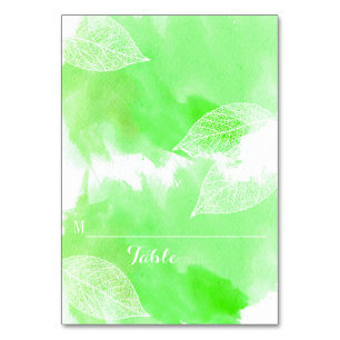 Aguarela verde e folhas que wedding o cartão do