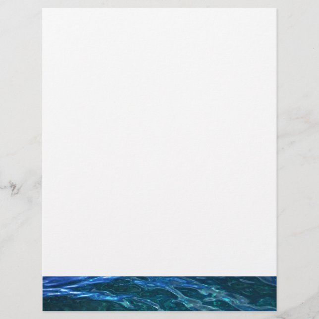 Águas azuis profundas (Frente)