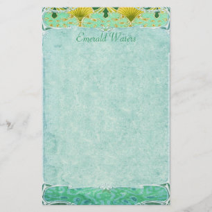 Águas esmeraldas - artigos de papelaria de Nouvea