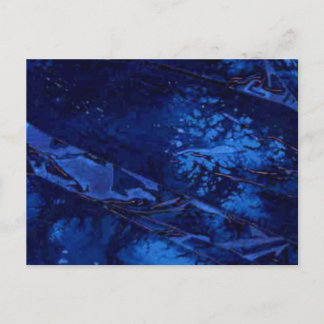 "Águas Profundas" Cartão Postal de Design Abstrato