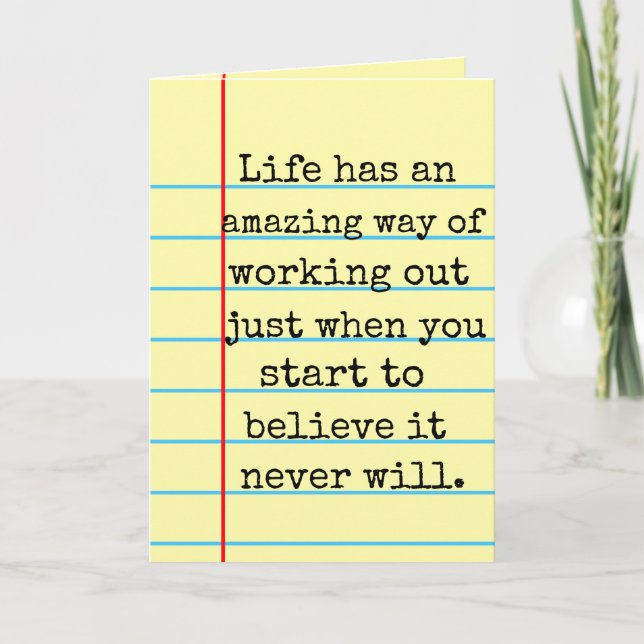 "Aguente aí. Vai dar certo" Cartão de Pad Legal (Frente)