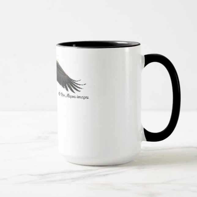 Águia americana crescente - caneca de café (Direita)