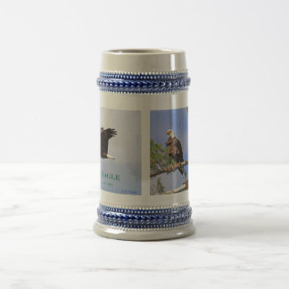 Águia americana da caneca de cerveja de Sebago