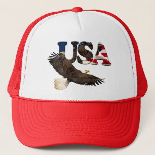 Águia americana & de patriota dos EUA boné