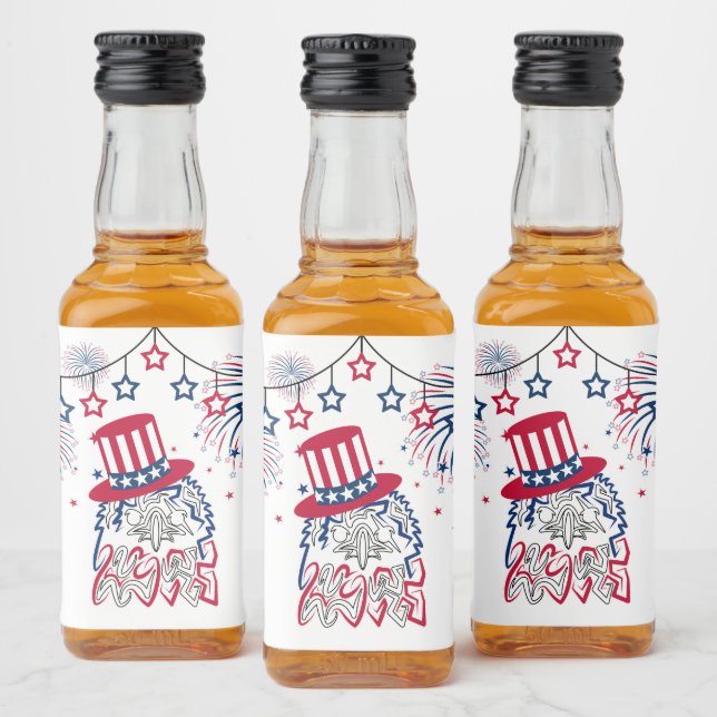 Águia Americana do Dia da Independência em 4 de ju (Garrafas)