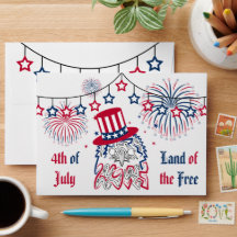 Águia Americana do Dia da Independência em 4 de ju