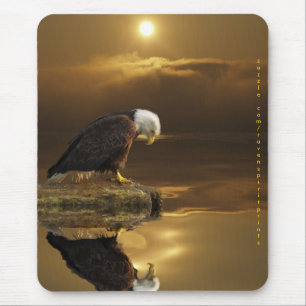 ÁGUIA AMERICANA & LUZ SOLAR Mousepad