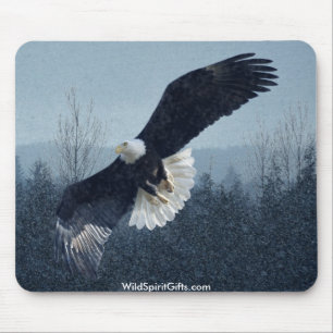 Águia americana Mousepad do vôo
