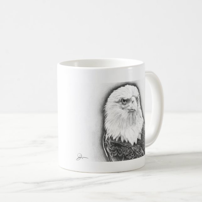 Águia Balda - Caneca Clássica, 325 ml (Frente Esquerda)