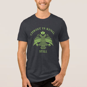 Águia Bizantina Cristo é Rei Camiseta Still