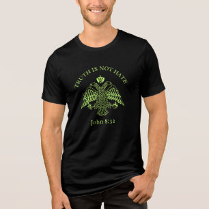 Águia Bizantina John 8 32 Camiseta da Verdade