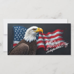 Águia-careca com a Bandeira Americana Arte de 4 de