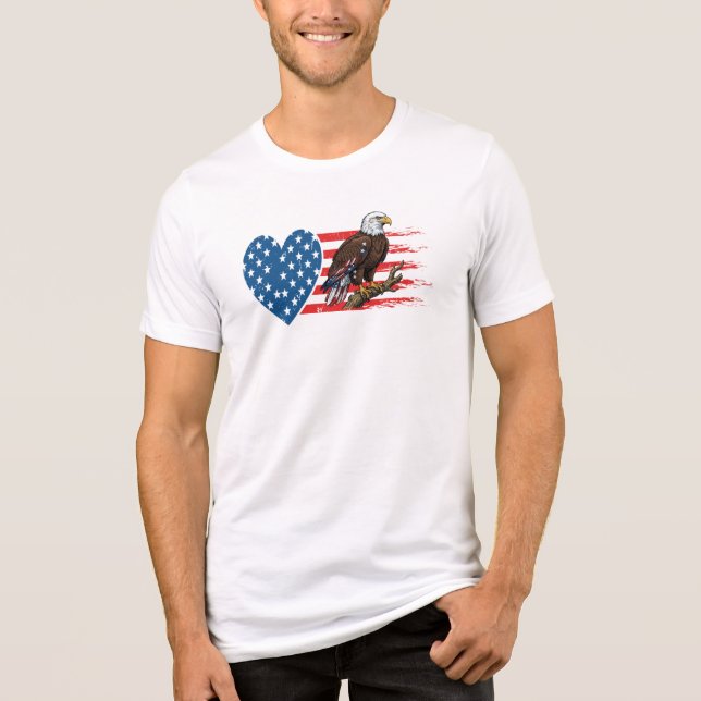 Águia Careca, Coração da Bandeira Americana (Frente)