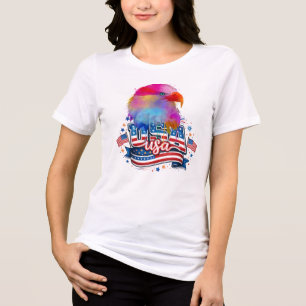 Águia Careca EUA, Bandeira Americana Patriótica