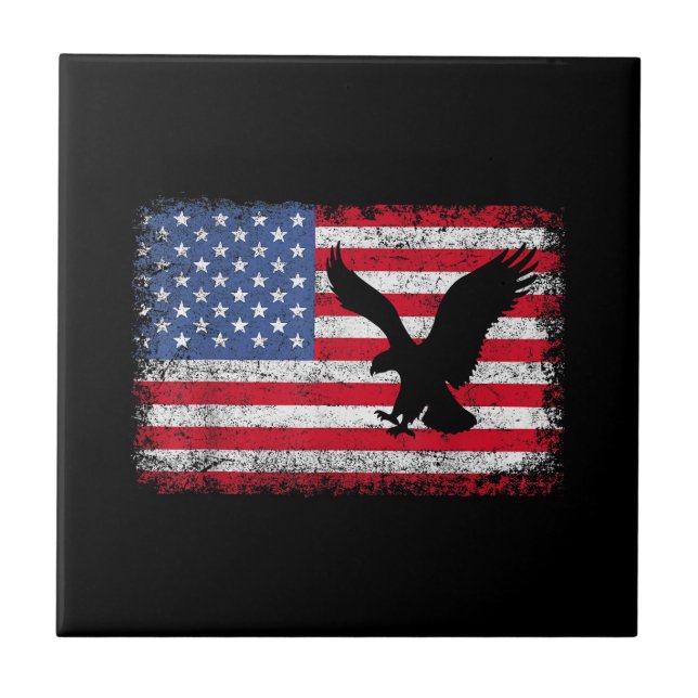 Águia da Bandeira Americana EUA (Frente)
