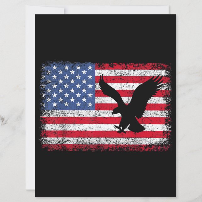 Águia da Bandeira Americana EUA (Frente)
