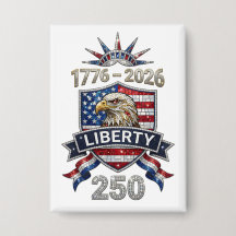 Águia da Liberdade EUA 250 Estilo Rhinestone 1776–