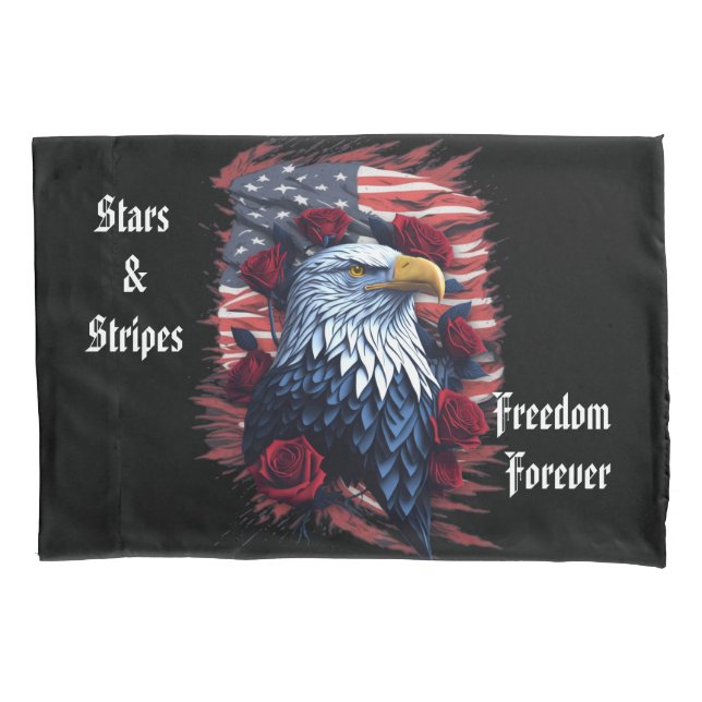 Águia da Liberdade Listras Estrelas Bandeira Ameri (Frente-Esquerda)