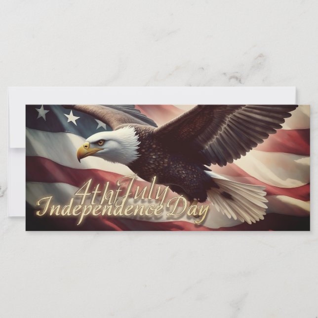 Águia de 4 de Julho com Bandeira Americana (Frente)