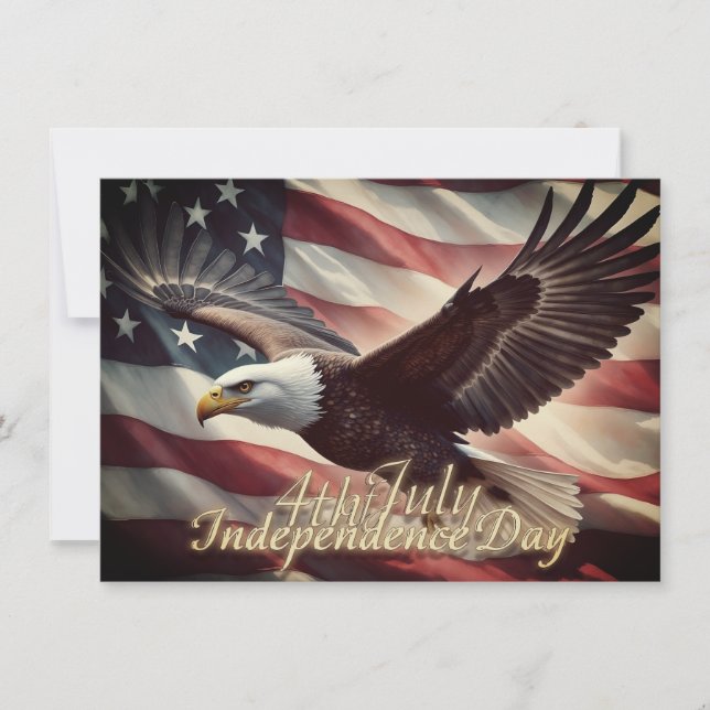 Águia de 4 de Julho com Bandeira Americana (Frente)