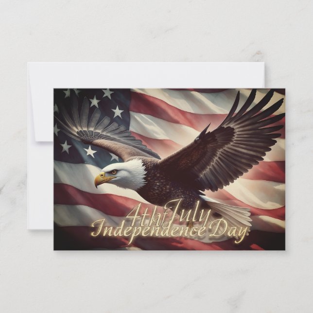 Águia de 4 de Julho com Bandeira Americana (Frente)