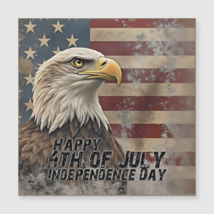 Águia Majestosa e Bandeira - Espírito de Liberdade