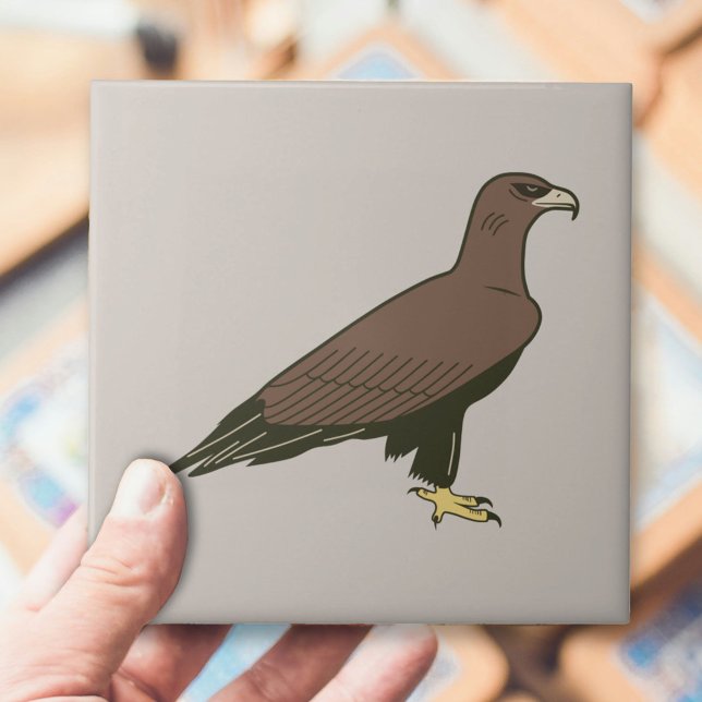Águia ouro (Golden Eagle Ceramic Tile)
