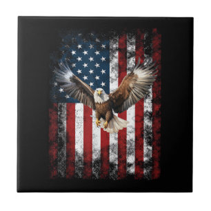 Águia Patriótica 4 de Julho Bandeira Americana EUA