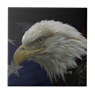 Águia Patriótica e Bandeira
