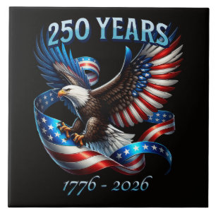 Águia Patriótica e Bandeira 250 Anos 1776-2026