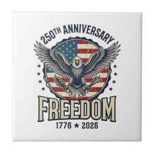Águia Patriótica Vintage do 250º Aniversário da Li
