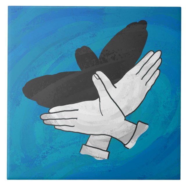 Águia Sombra em Azul (Frente)