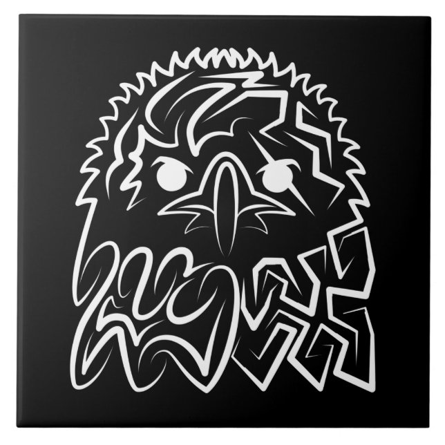 Águia Tribal Negra (Frente)