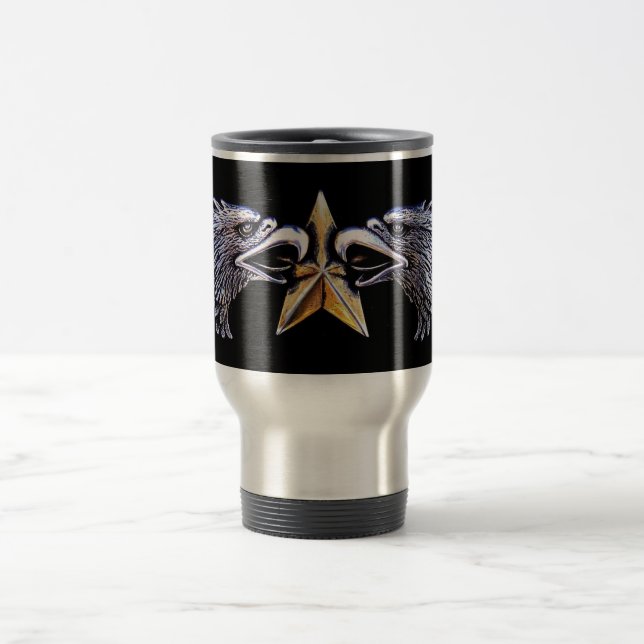 Águias-prateadas com Caneca de viagem de alumínio  (Centro)
