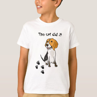 AH- Beagle Culpando Camiseta Gato