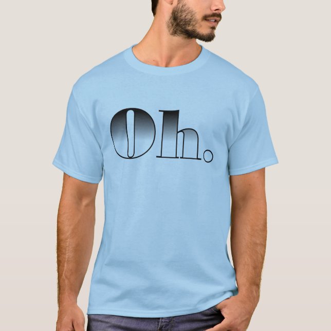 Ah. Camiseta engraçada (Frente)