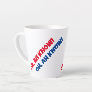 AH, SABE! Caneca para café latte
