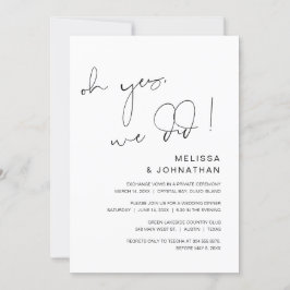 Ah sim, fizemos, Convite de Casamento de Fuga Româ