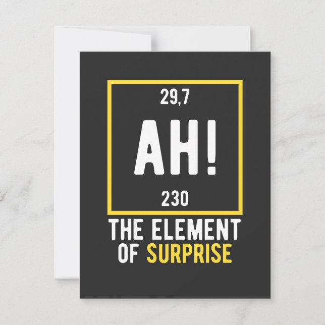 Ah The Element of Surprise (Frente)
