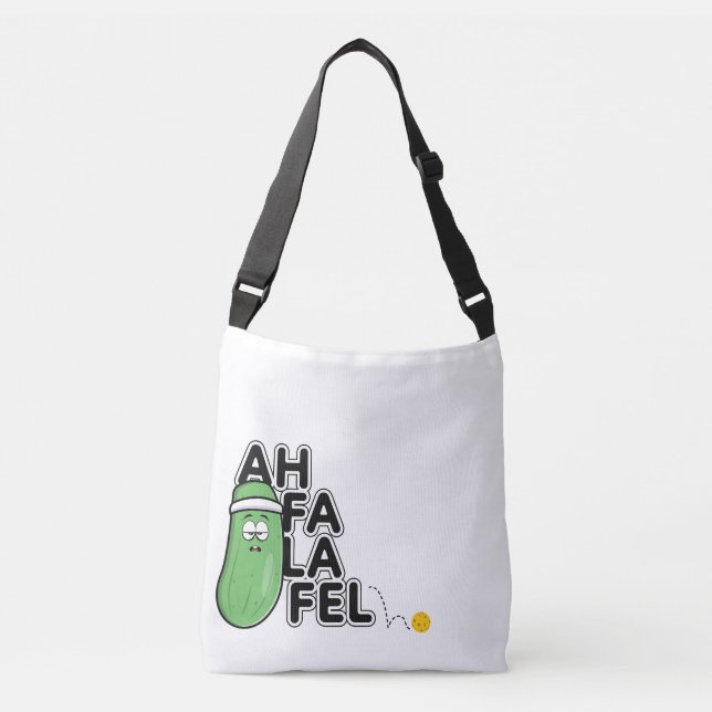 Ahfalafel Pickleball Cross Body Tote Bag (Frente)