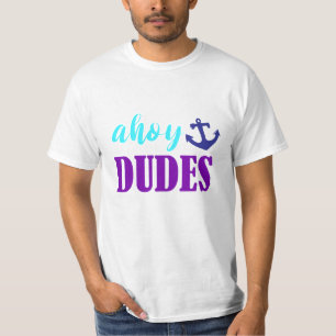 Ahoy Dudes - Camisa do Oceano de Verão