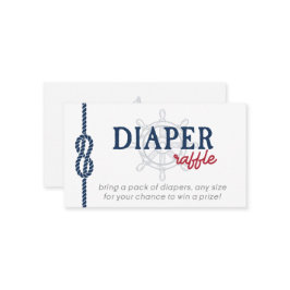 Ahoy, é um Cartão de Raffle Chá Náutico para Rapaz