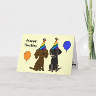 AI- Cartão de Aniversário do Retriever Revestido