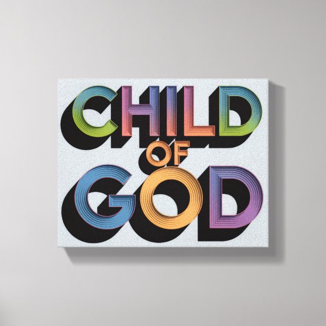 Ai design Child of God Christian Canvas Print (Frente)
