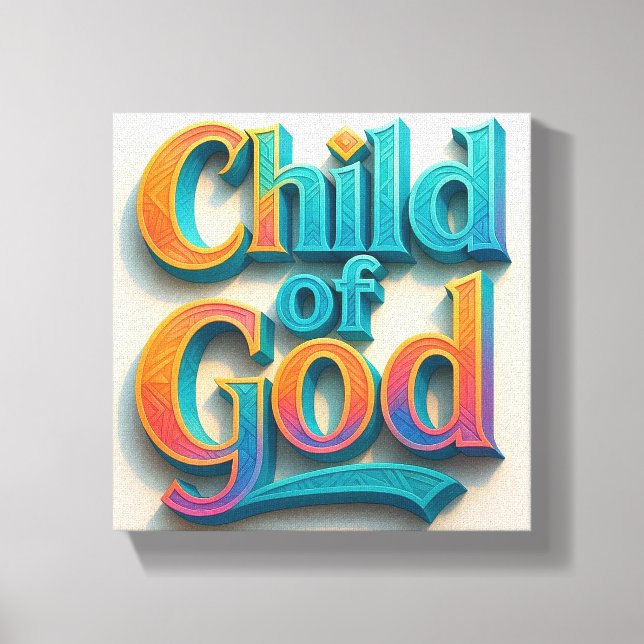 Ai design Child of God Stretch Canvas (Frente)