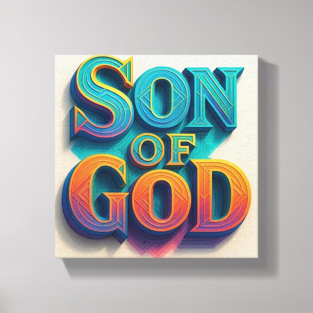 Ai design Filho de Deus Canvas Print (Frente)